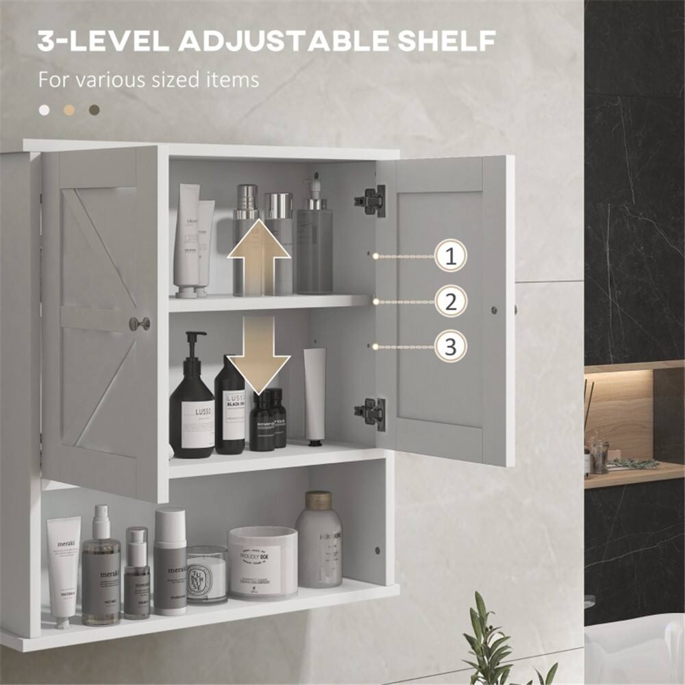 3-LEVEL ADJUSTABLE SHELF  
For various sized items

1  
2  
3
