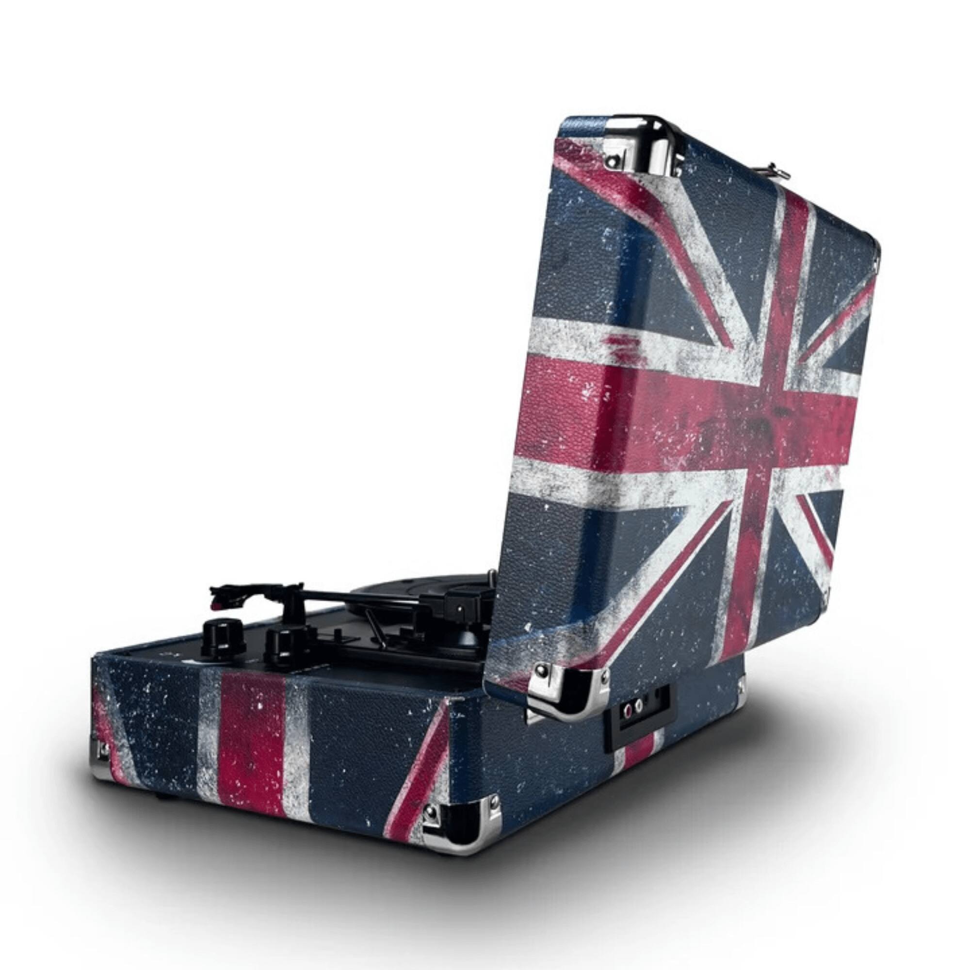 Alt View 4. Victor Audio - Metro Plus Portable Dual Bluetooth Suitcase Turntable - UK.