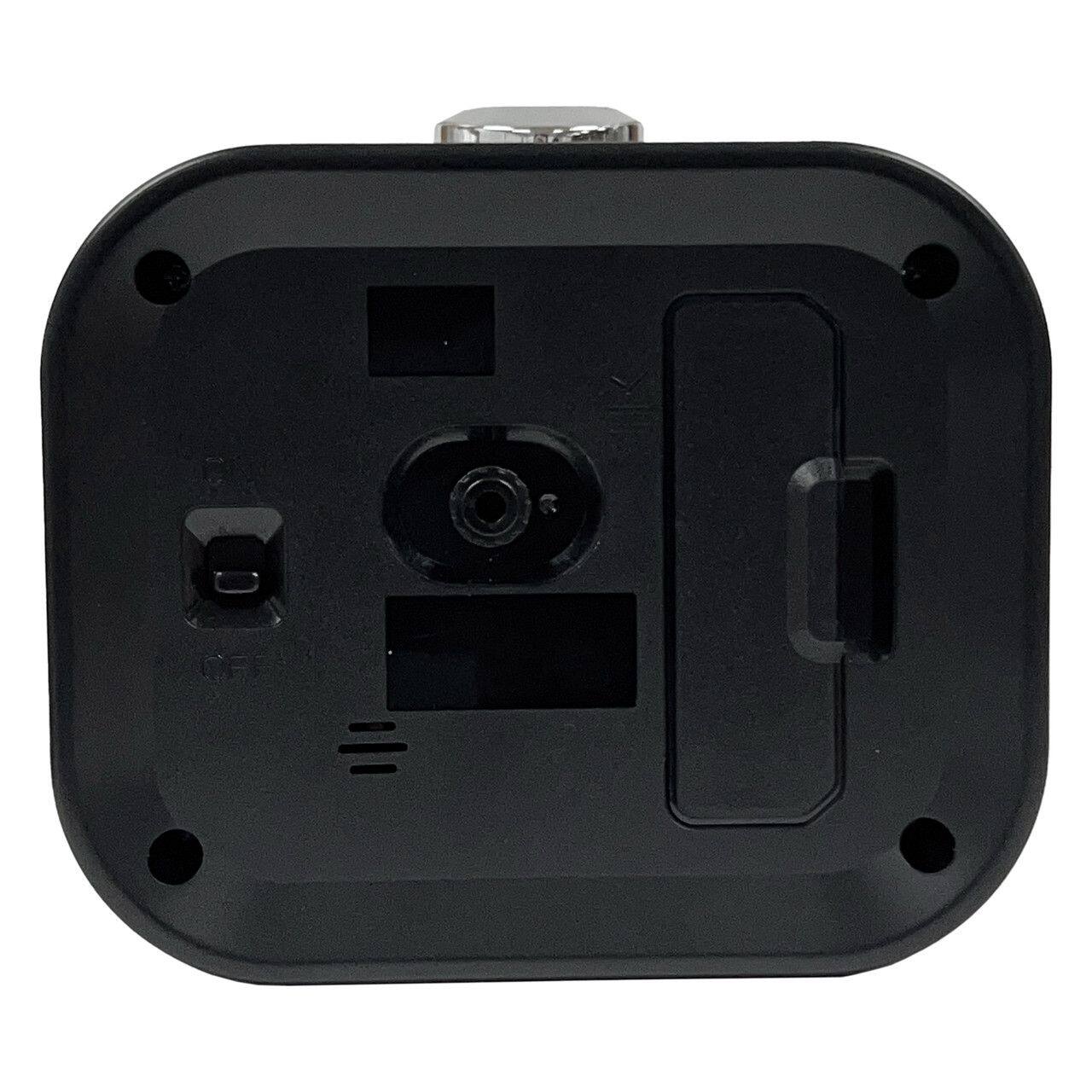 Left. Seiko - Seiko 4" Kyoda Alarm Clock - Black/White - Black/White.