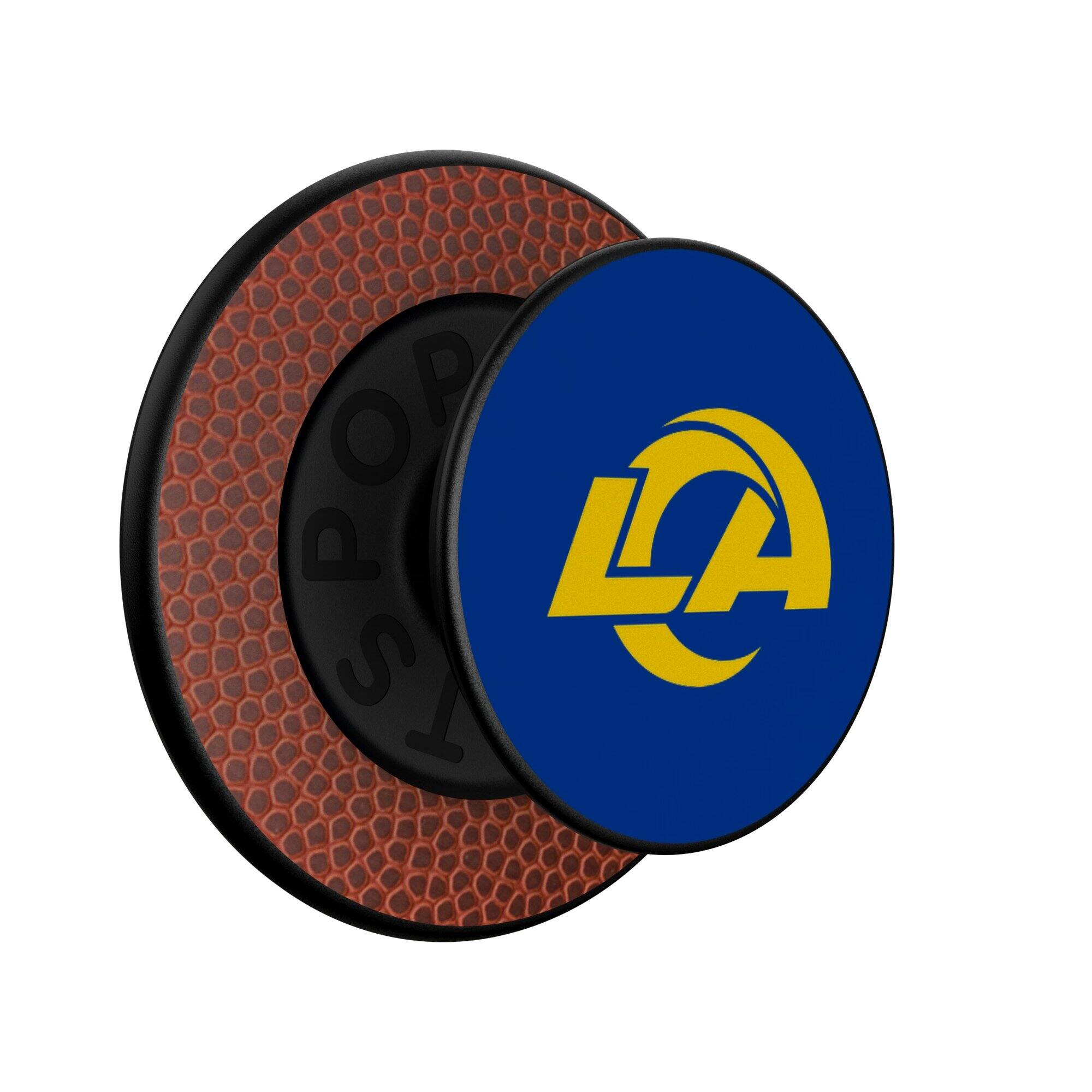 Alt View 1. Keyscaper - Los Angeles Rams Endzone Solid PopSockets Magnetic Phone Grip & Stand - No Size - Black.