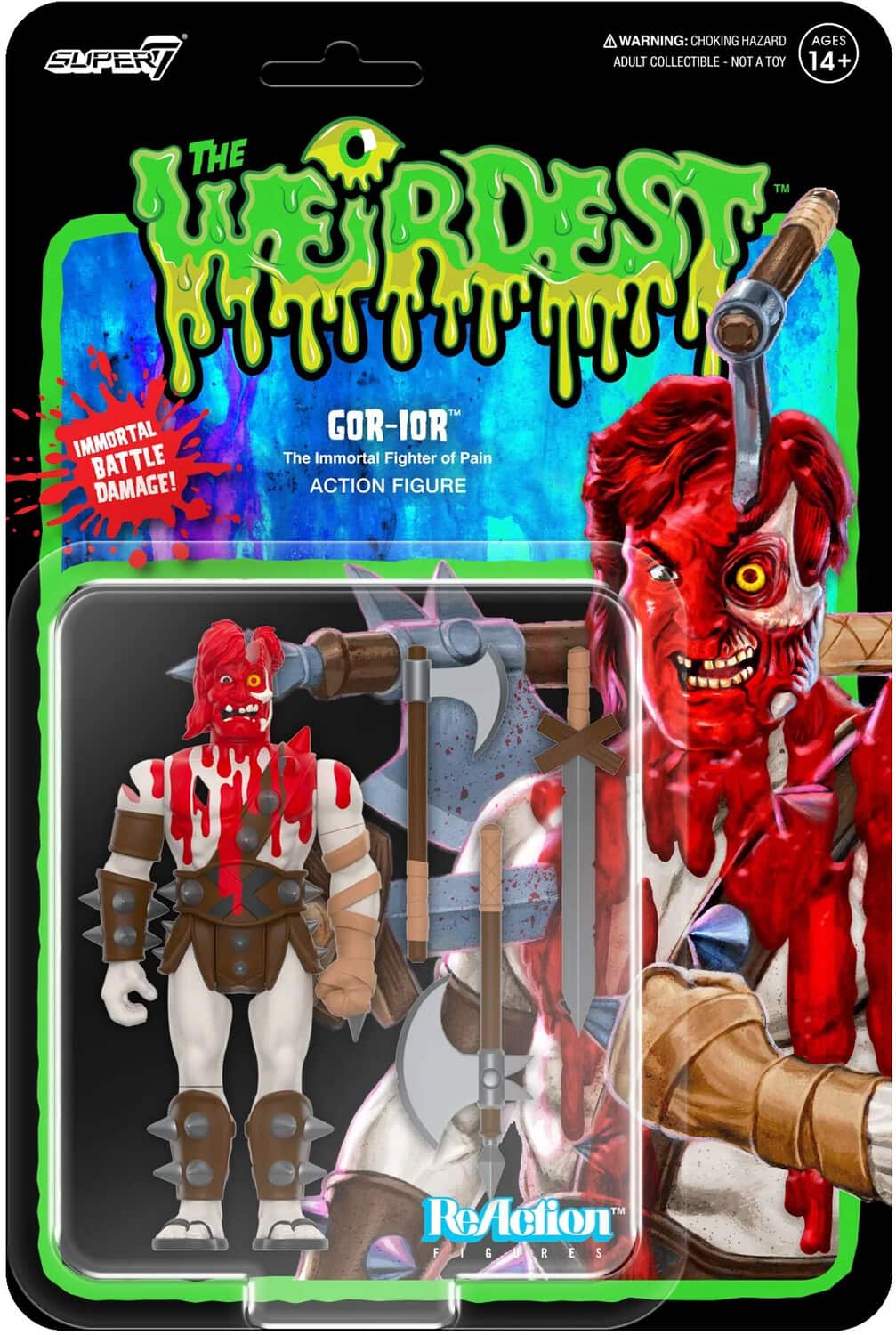 Super7 The Weirdest ReAction Figures Wv6 Gor ior (Infernal