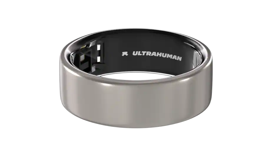 Ultrahuman Ring AIR Smart Ring Size Before You Buy Size 5 Raw Titanium ...