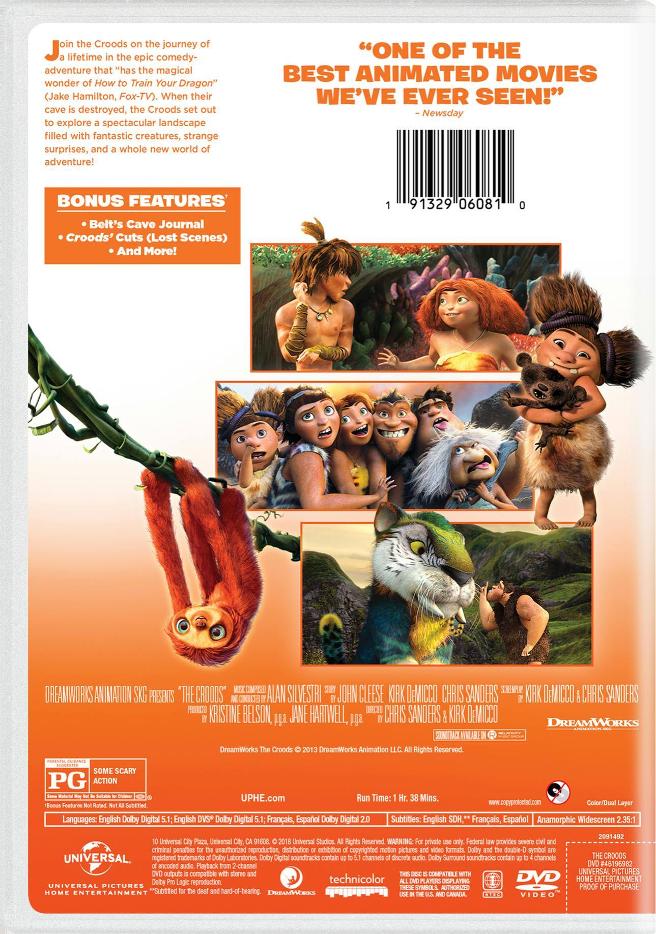 Angle. The Croods (2018) (DVD New Box Art) [DVD].