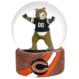 Evergreen Enterprises - Chicago Bears 100mm Mascot Glass Water Globe - Multicolor