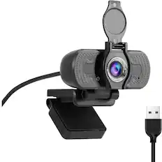 Front. Sanoxy - Sanoxy 1080P USB Webcam with Privacy Cover and Noise-Canceling Microphone.