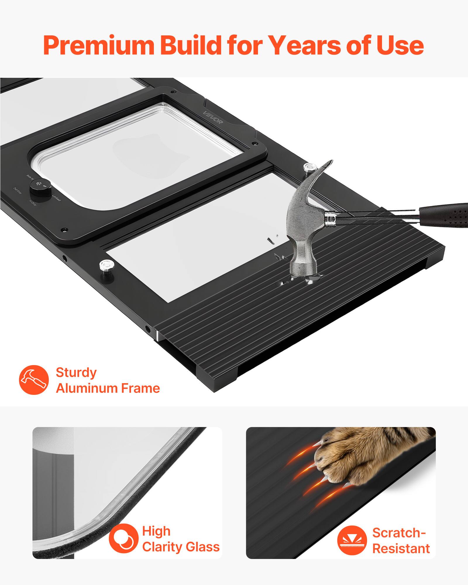 Premium Build for Years of Use

- Sturdy Aluminum Frame
- High Clarity Glass
- Scratch-Resistant