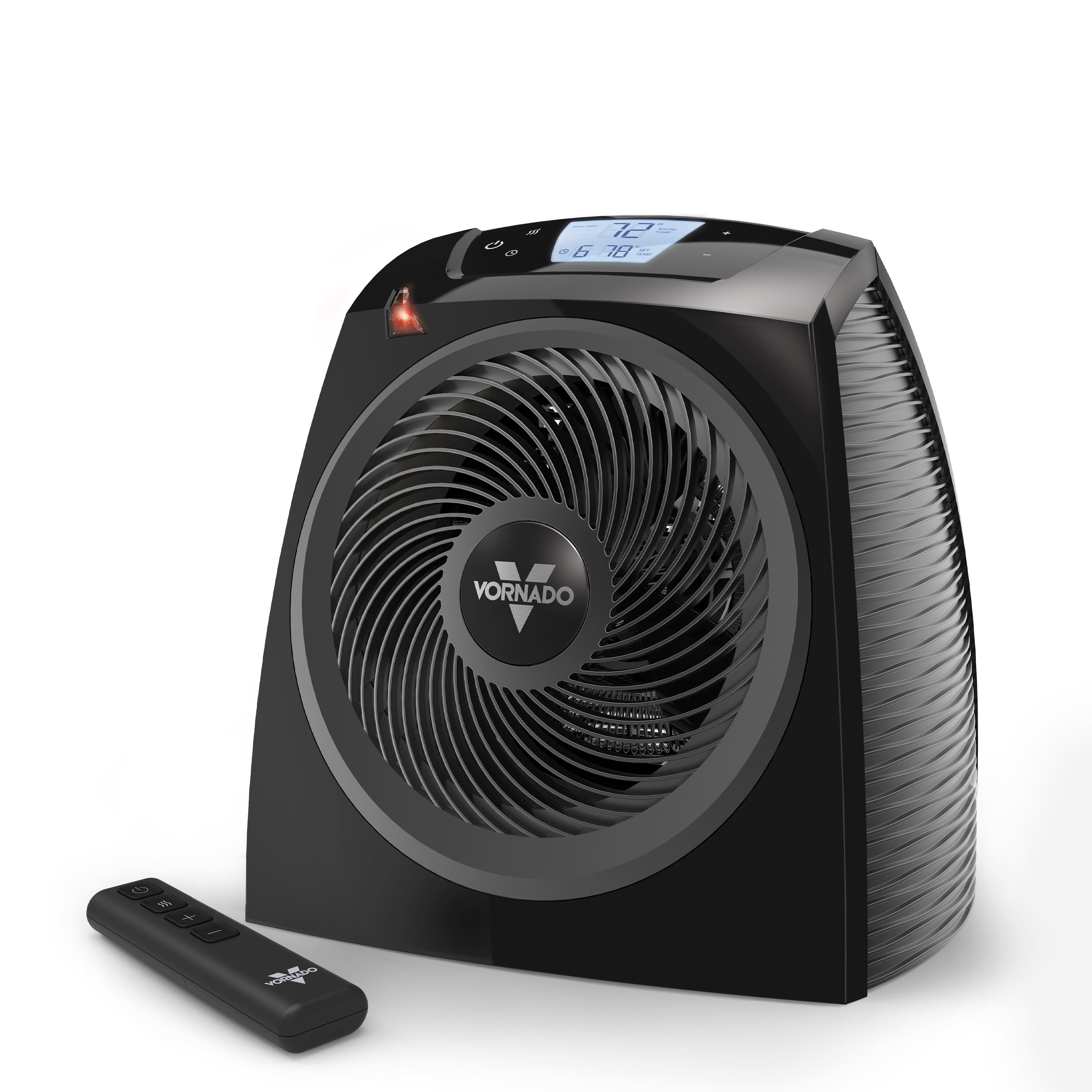 Vornado - TAVH10 1500 Watt Indoor Electric Fan Space Heater with Auto Climate Control - Black - Front_Zoom