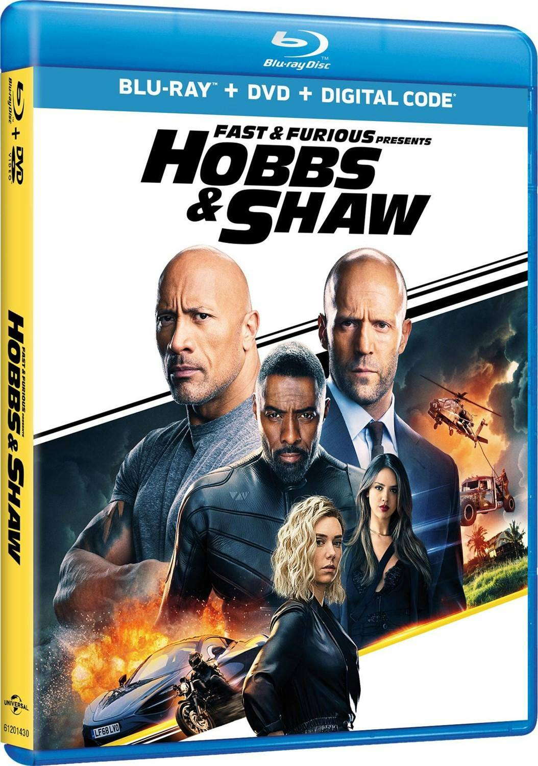 Angle. Fast & Furious Presents: Hobbs & Shaw (DVD + Digital) [Blu-ray].