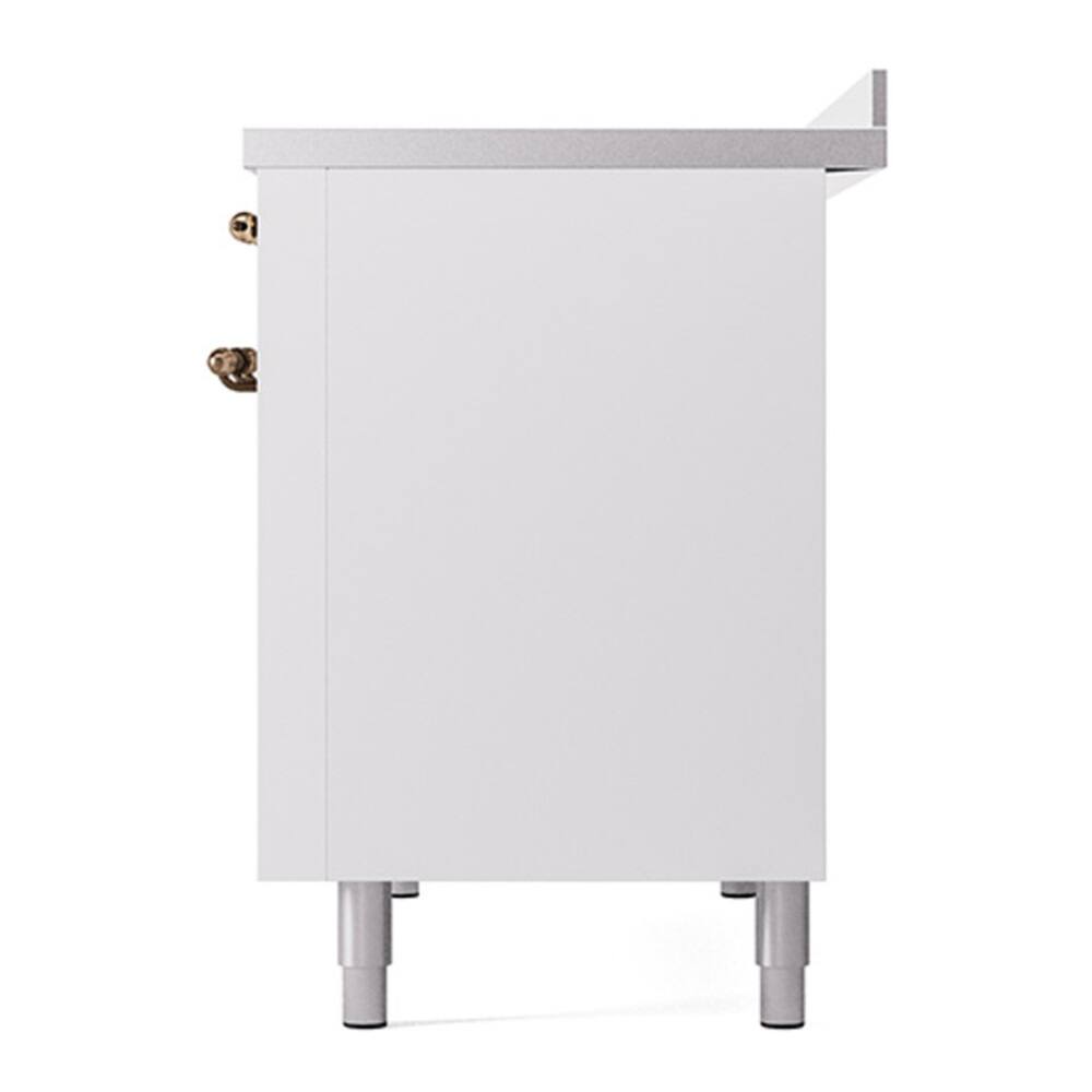 Alt View 9. ILVE - ILVE Nostalgie II 48 inch Induction Range with 6 Induction Elements (White) - White.