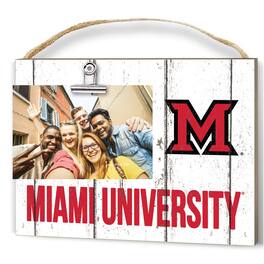 Jardine - Miami University RedHawks 8'' x 10'' Weathered Clip It Frame - White