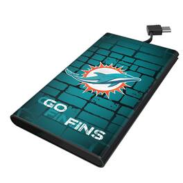 Keyscaper - Miami Dolphins 5000mAh Flat Powerbank - Black