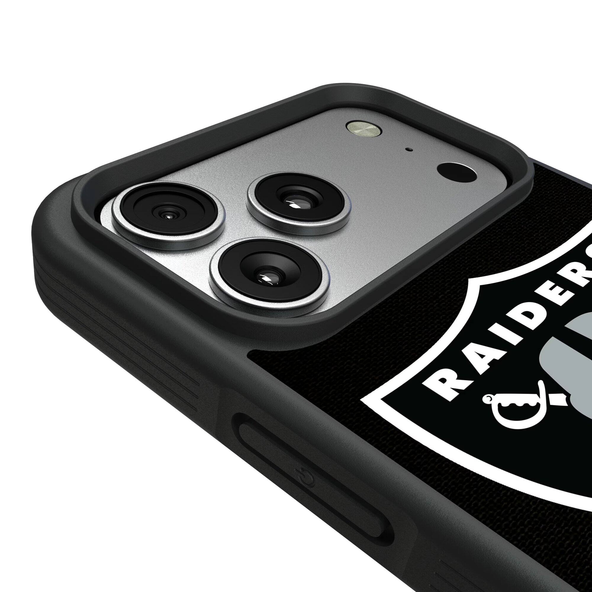 Alt View 2. Keyscaper - Las Vegas Raiders Bump Case with 8.2ft Drop Protection - 13 mini - Multicolor.