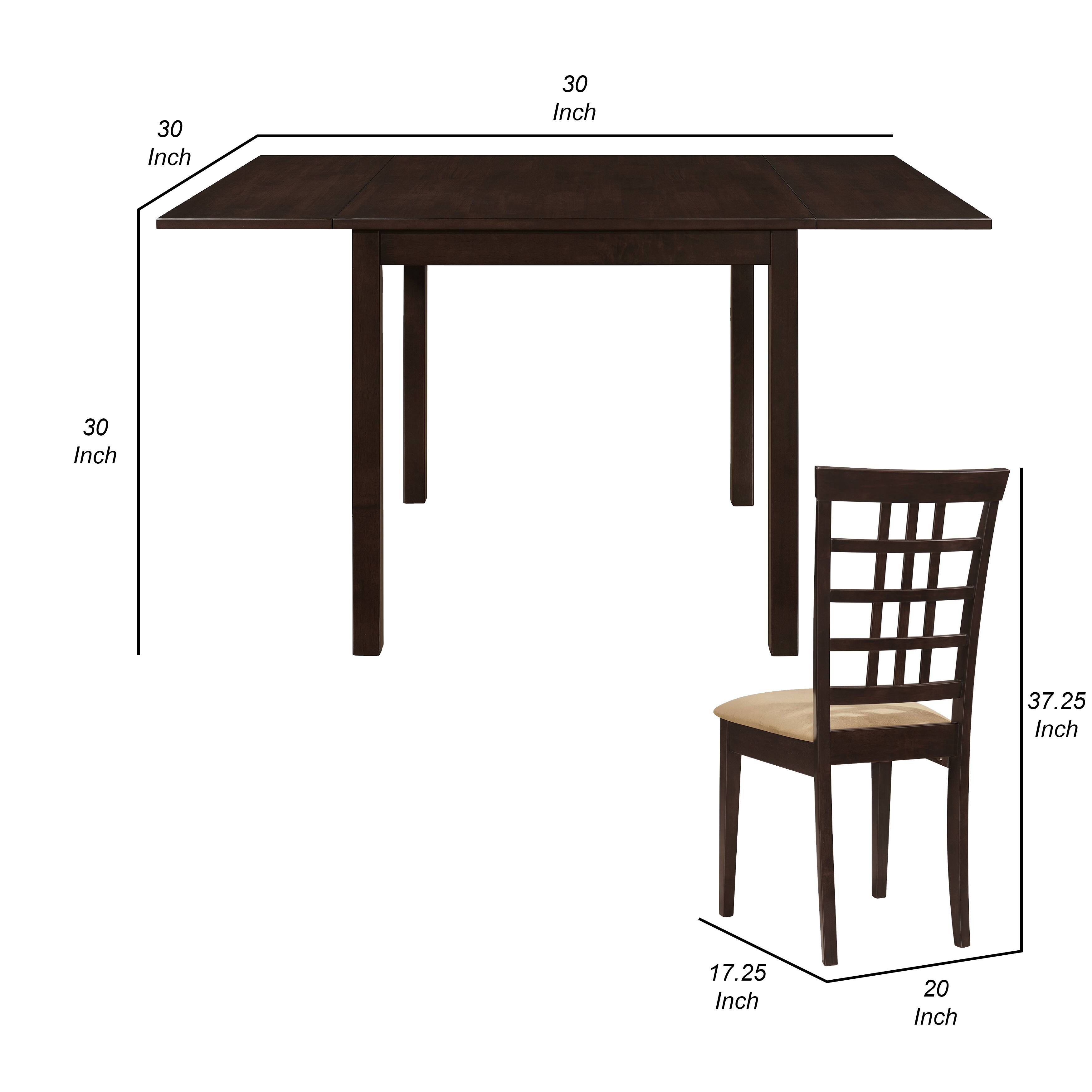 30 Inch x 30 Inch x 30 Inch, 37.25 Inch, 17.25 Inch, 20 Inch