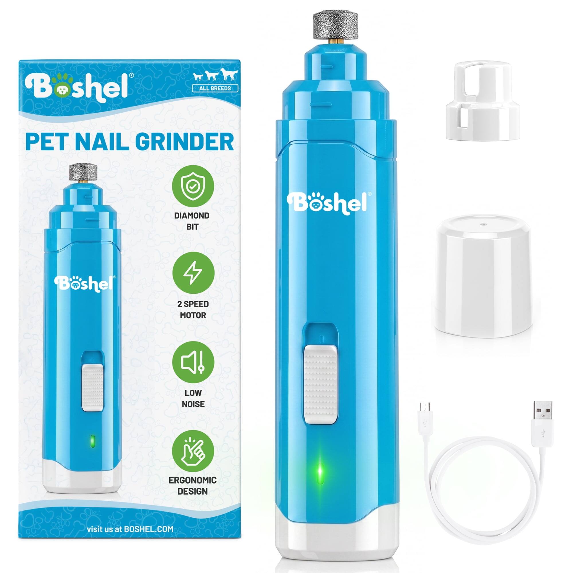 Boshel  
ALL BREEDS  
PET NAIL GRINDER  
DIAMOND BIT  
2 SPEED MOTOR  
LOW NOISE  
ERGONOMIC DESIGN  
visit us at BOSHHEL.COM