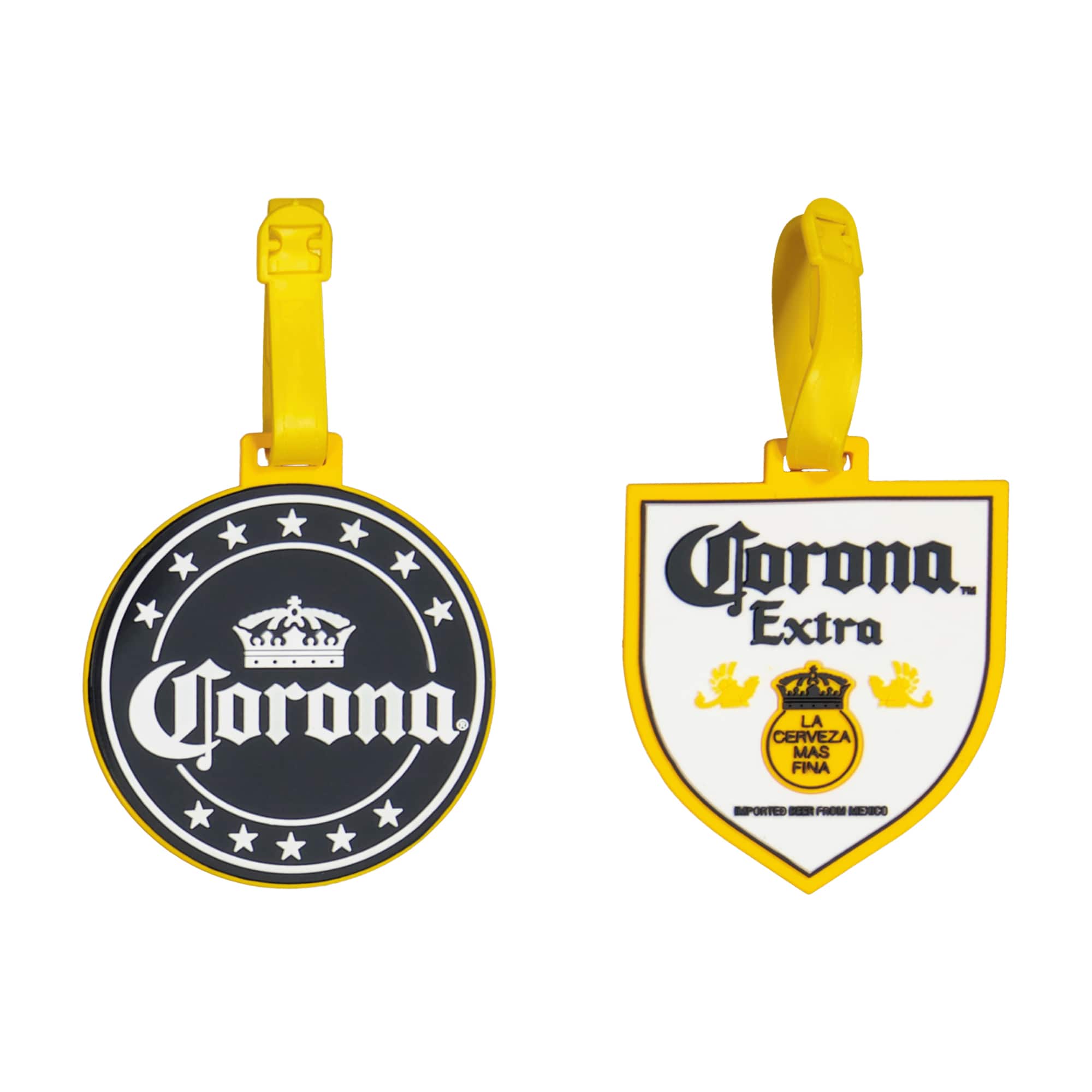 Concept One - Corona Logo Badge 2-Piece Luggage Tag Set - Multi