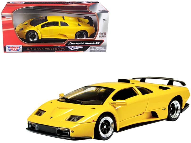 Lamborghini Diablo GT Yellow 1/18 Diecast Model Car by Motormax price history on PriceWatchPro