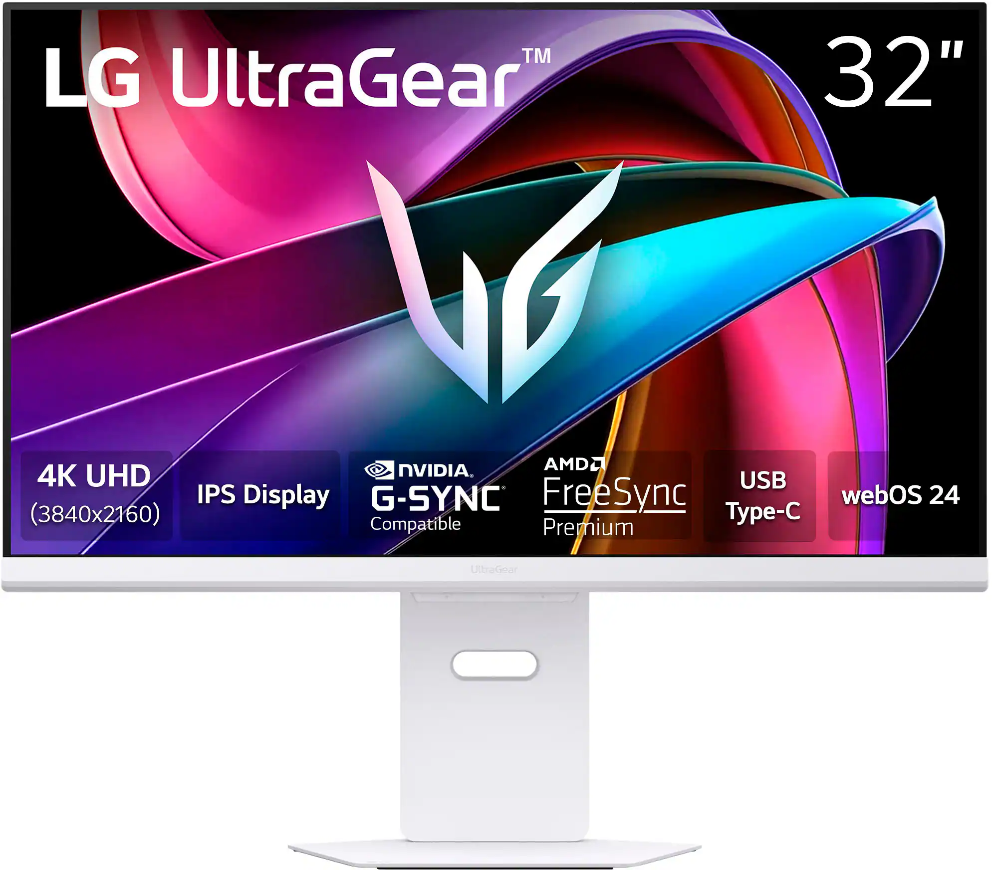 TM LG UltraGear 32" V NVIDIA. AMD2 4K UHD USB IPS Display G-SYNC FreeSync webOS 24 (3840x2160) Compatible Type-C Premium UltraGear