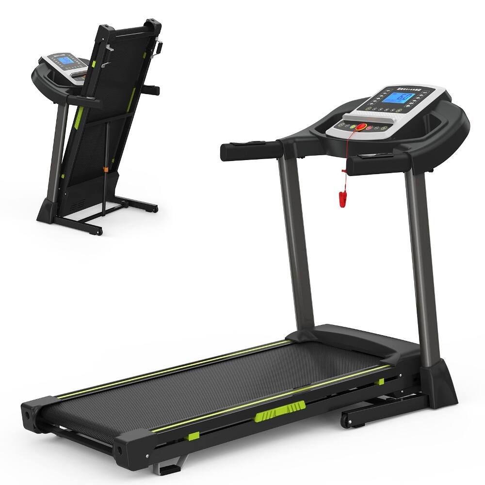 Alt View 9. Loheer - Loheer Folding Treadmill for Home, 3.5HP Quiet Motor, App Control, 400 lb Capacity, Small Treadmill for Small Spaces - Black.