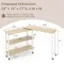 Extended Dimension: 55" X 12" X 27" (LxWxH) (L X W X H)
Weight Capacity of Tabletop: 44 lbs
Weight Capacity of Each Shelf: 33 lbs
19.5" 35.5" 10" 10" 30.5" 27" 10" 5"