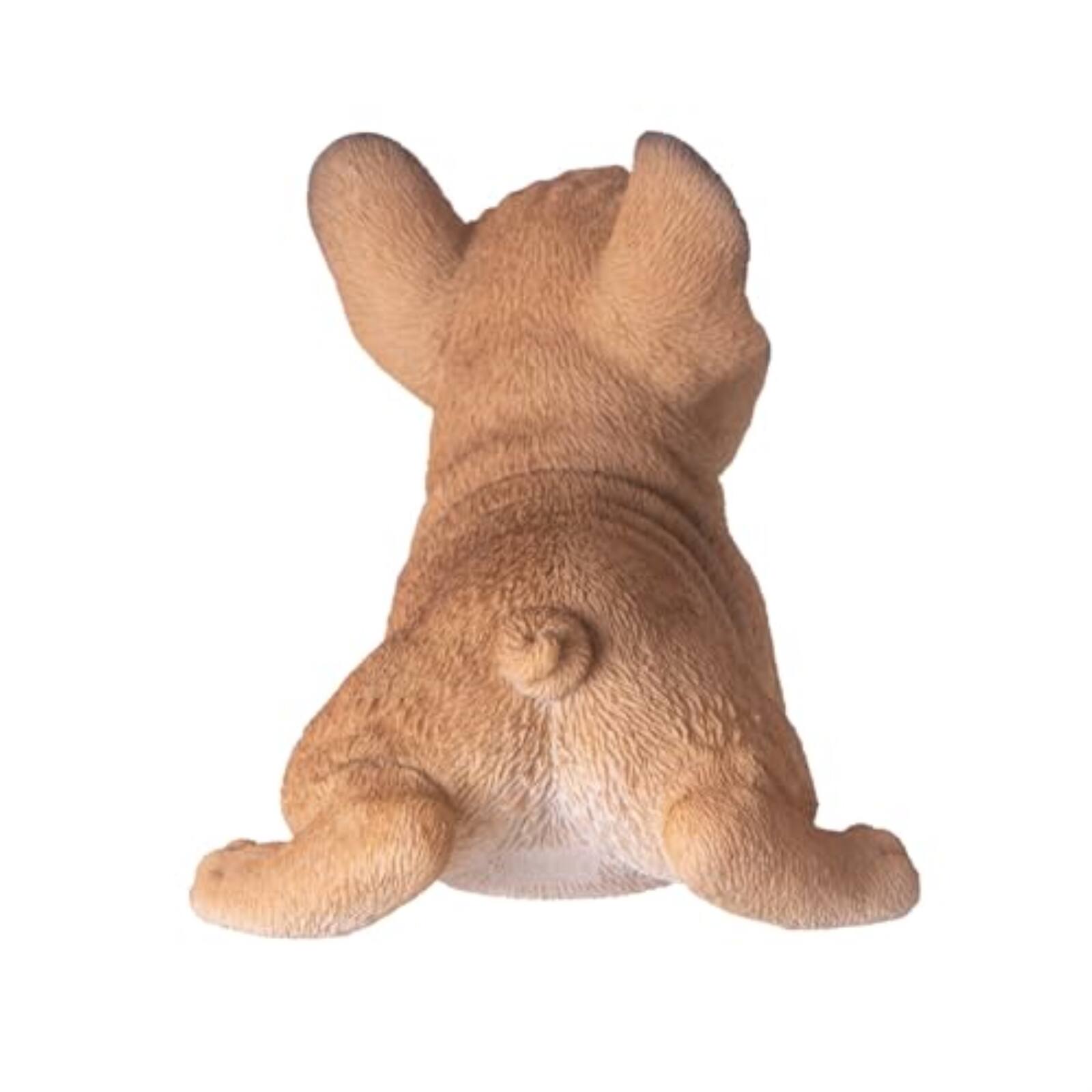 Alt View 1. Pacific Trading - Playful French Bulldog Figurine Realistic Tan Frenchie Dog Statue 8 inches Long.