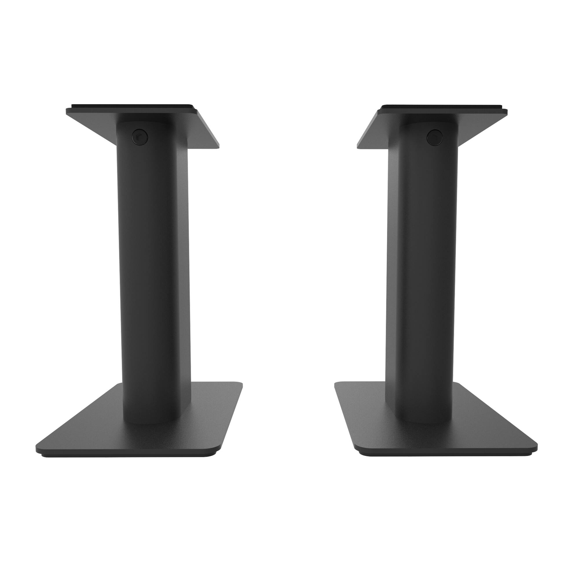Angle. Kanto - 9" Universal Desktop Speaker Stands with Cable Management, Pair - Black.
