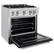 Alt View 1. ZLINE - ZLINE 30" Classic Dual Fuel Black Matte Door Range w/ 4 Burners and Convection Oven (CDR-BLM-30) - Black Matte.