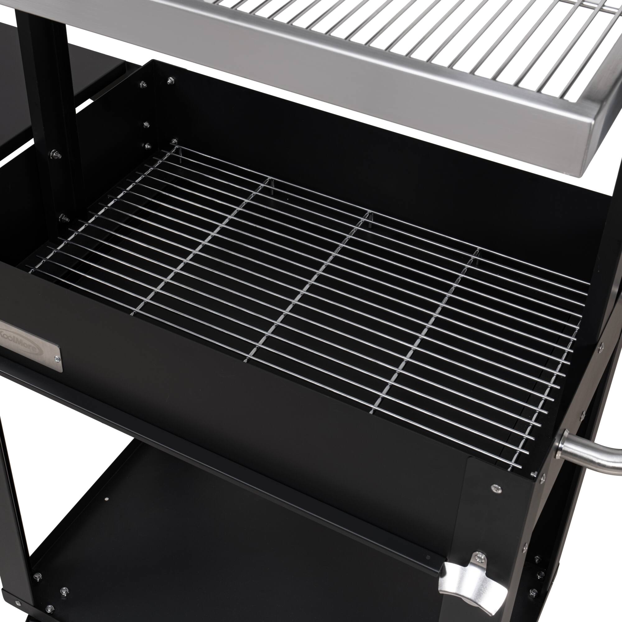 Alt View 8. Koolmore - 50 in. Argentine Charcoal Grill, Adjustable Grate Outdoor BBQ, in Black (KM-OG-A-45) - Black.