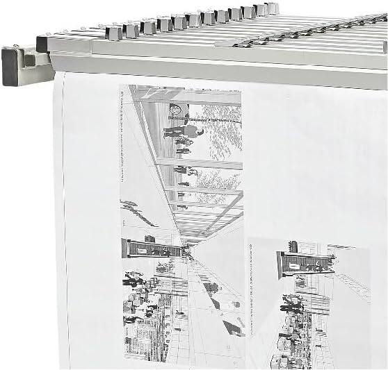 Alt View 9. AdirOffice - Steel Blueprint Storage Stand Adjustable Mobile Plan Center File Cart - Gray.