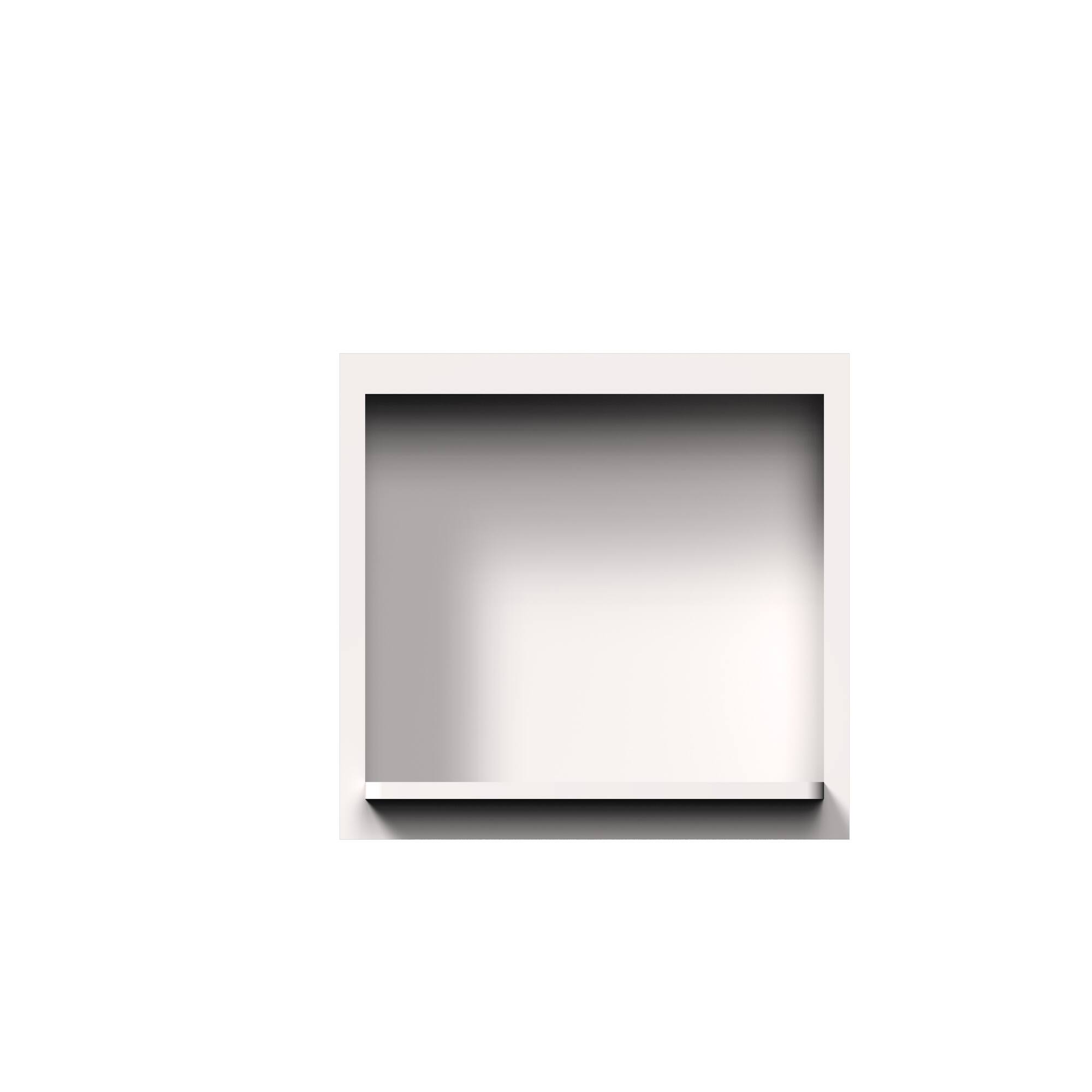 Angle. Boyel Living - 30-in W x 18-in H x 12-in D Slim Shaker RTA Kitchen Wall Microwave Cabinet with Soft-Close - Snow White.