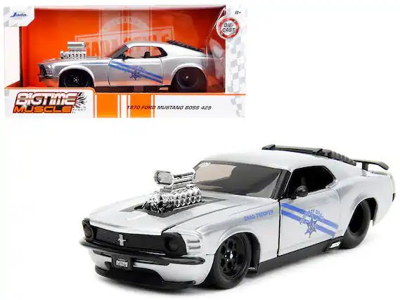 Jada
BIGTIME MUSCLE
1970 FORD MUSTANG BOSS 429
DRAG TROOPER
HIGHWAY DRAG
DIE-CAST
8+