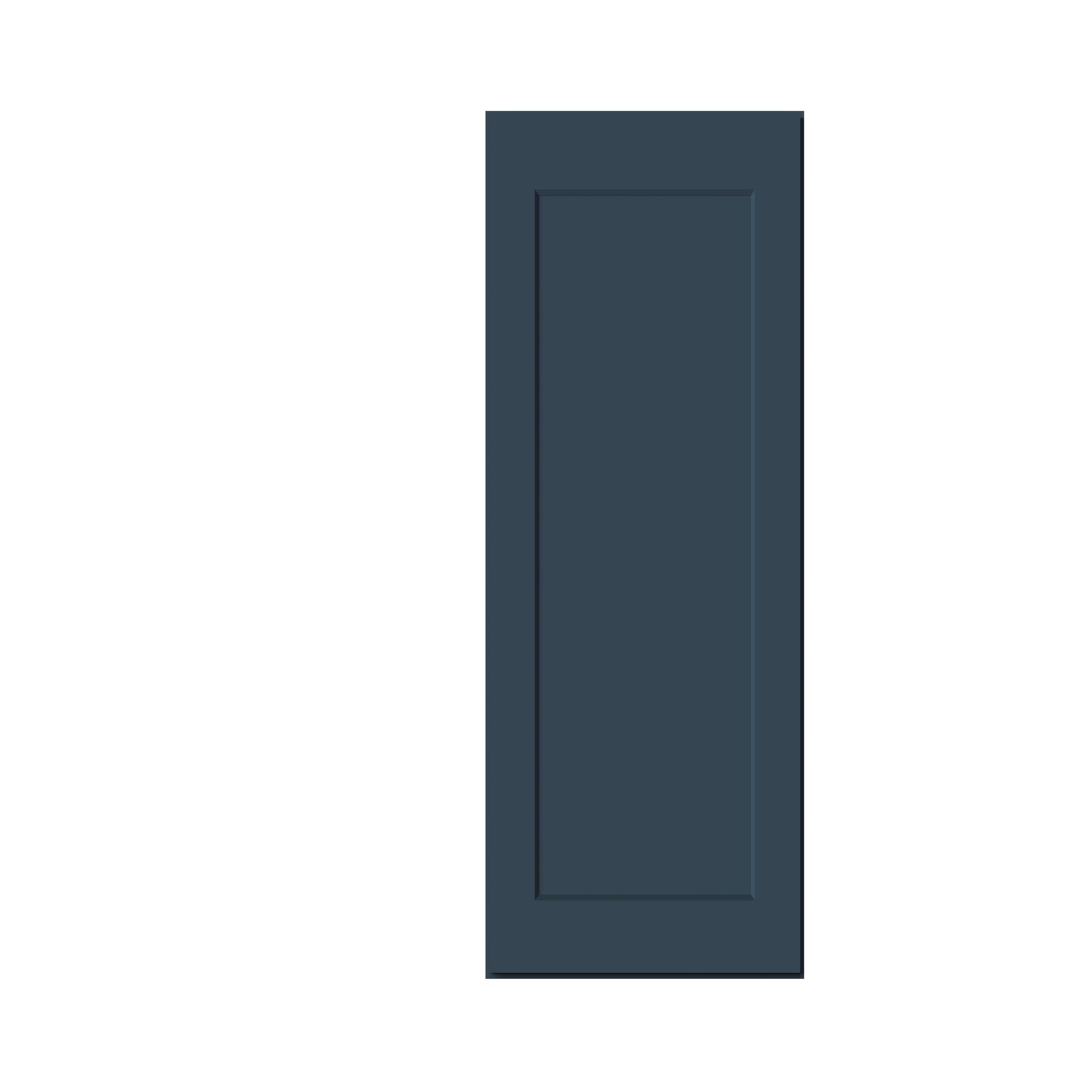 Alt View 1. Boyel Living - 21-in W x 36-in H x 12-in D Shaker RTA Kitchen Wall Cabinet with Soft-Close - Charcoal Blue.
