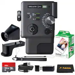 Fujifilm - instax mini Evo Cinema Hybrid Instant Camera - Black