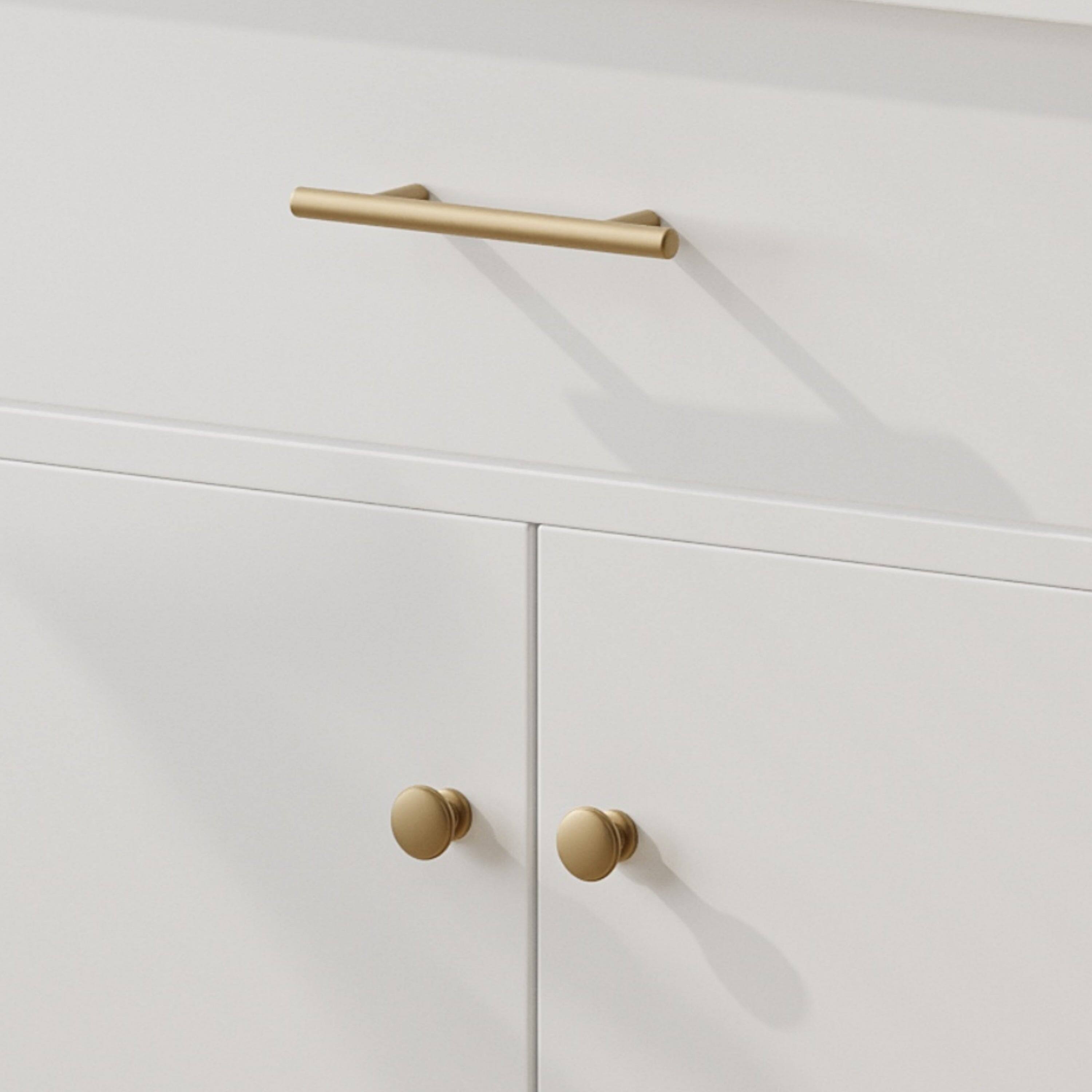 Angle. Boyel Living - 31 Inch Bathroom Vanity with Sink Soft Close Doors Adjustable Shelf Curved Design Rubber Wood Legs White - White.