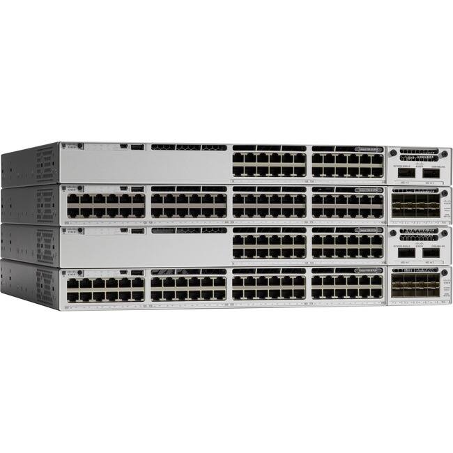 Front. Cisco Consumer Products - Cisco Catalyst C9300-48UXM-A Ethernet Switch - 48 Ports - Manageable - Gigabit Ethernet - 10/100/1000Base-T - 2 Layer - Unknown.