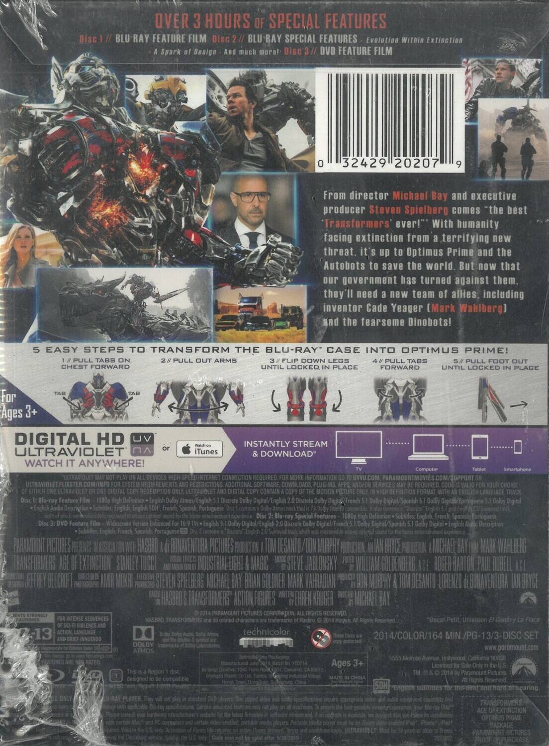 Alt View 1. Transformers: Age of Extinction   - BLU-RAY.