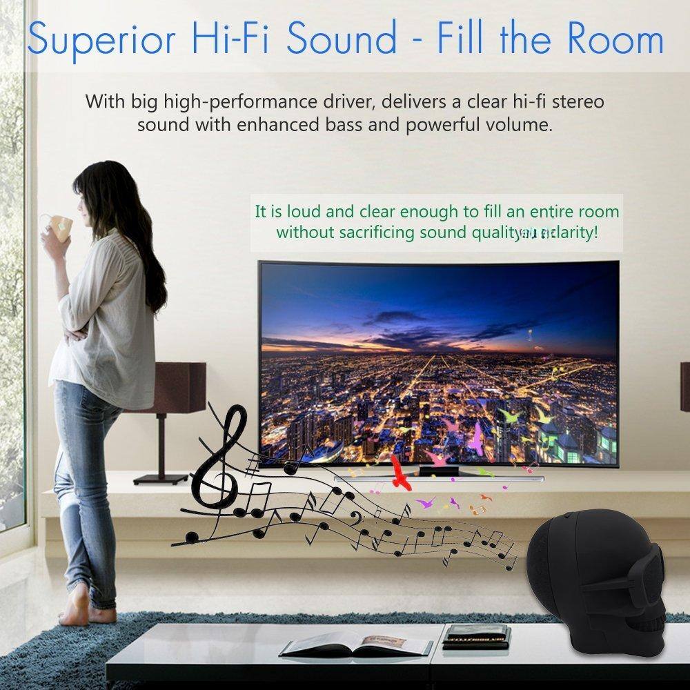 Superior Hi-Fi Sound - Fill the Room

With big high-performance driver, delivers a clear hi-fi stereo sound with enhanced bass and powerful volume.

It is loud and clear enough to fill an entire room without sacrificing sound quality or clarity!