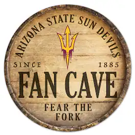 WinCraft - Arizona State Sun Devils 14'' Circular Wood Sign - Multicolor