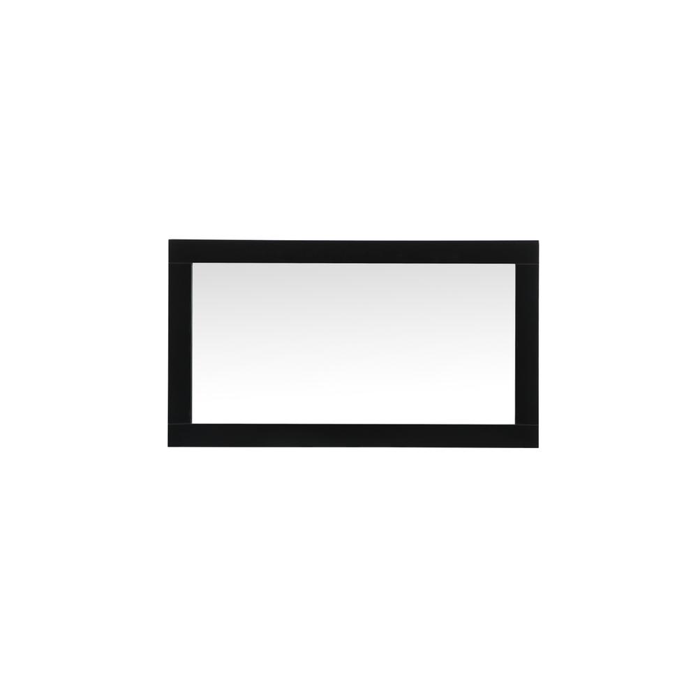 Back. Elegant Decor - Aqua vanity mirror 18x32 inch in black - Black.