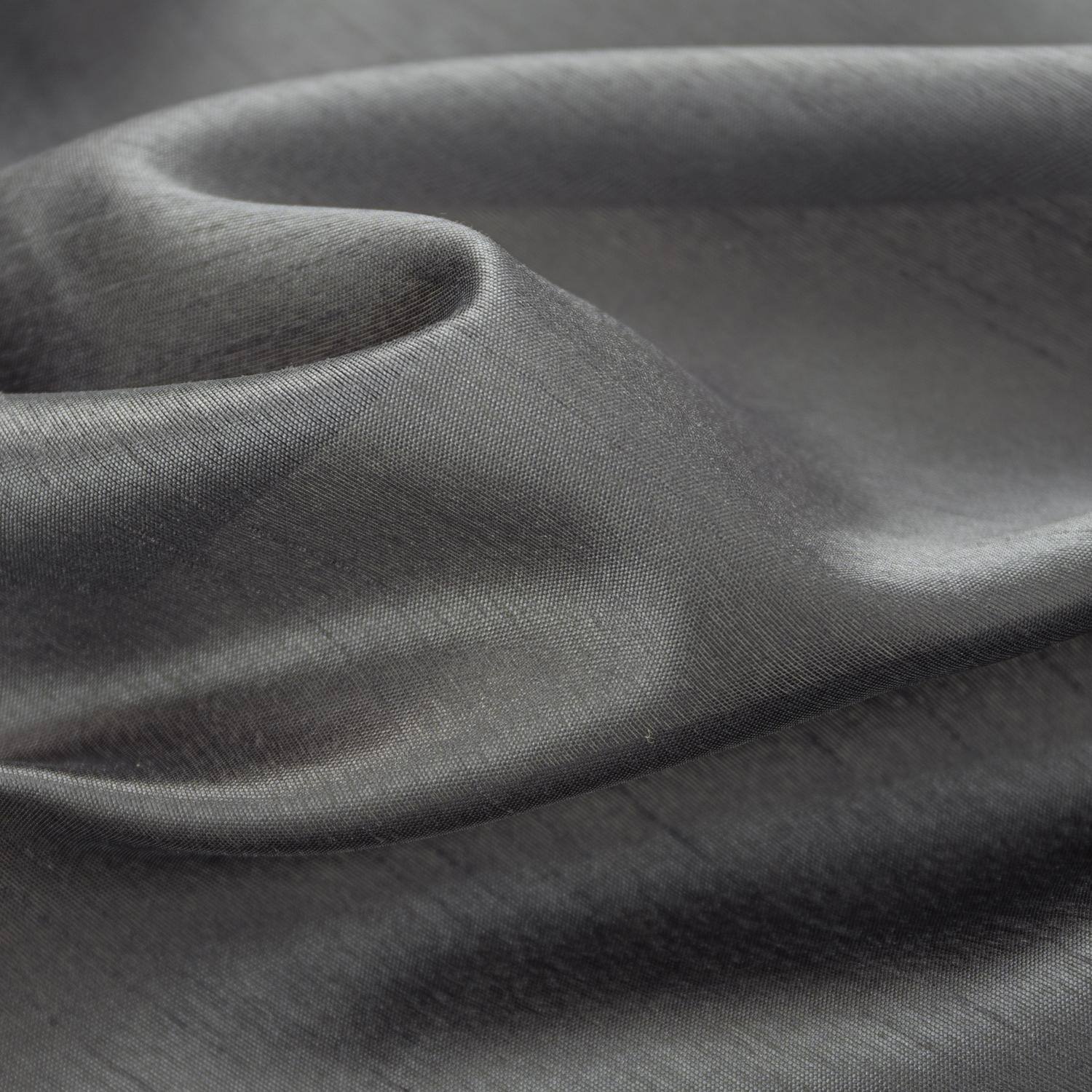 Left. RT Designers Collection - RT Designer Collection Nancy Grommet Luxurious Modern Design Curtain Panel 54" x 95" Charcoal - Charcoal.