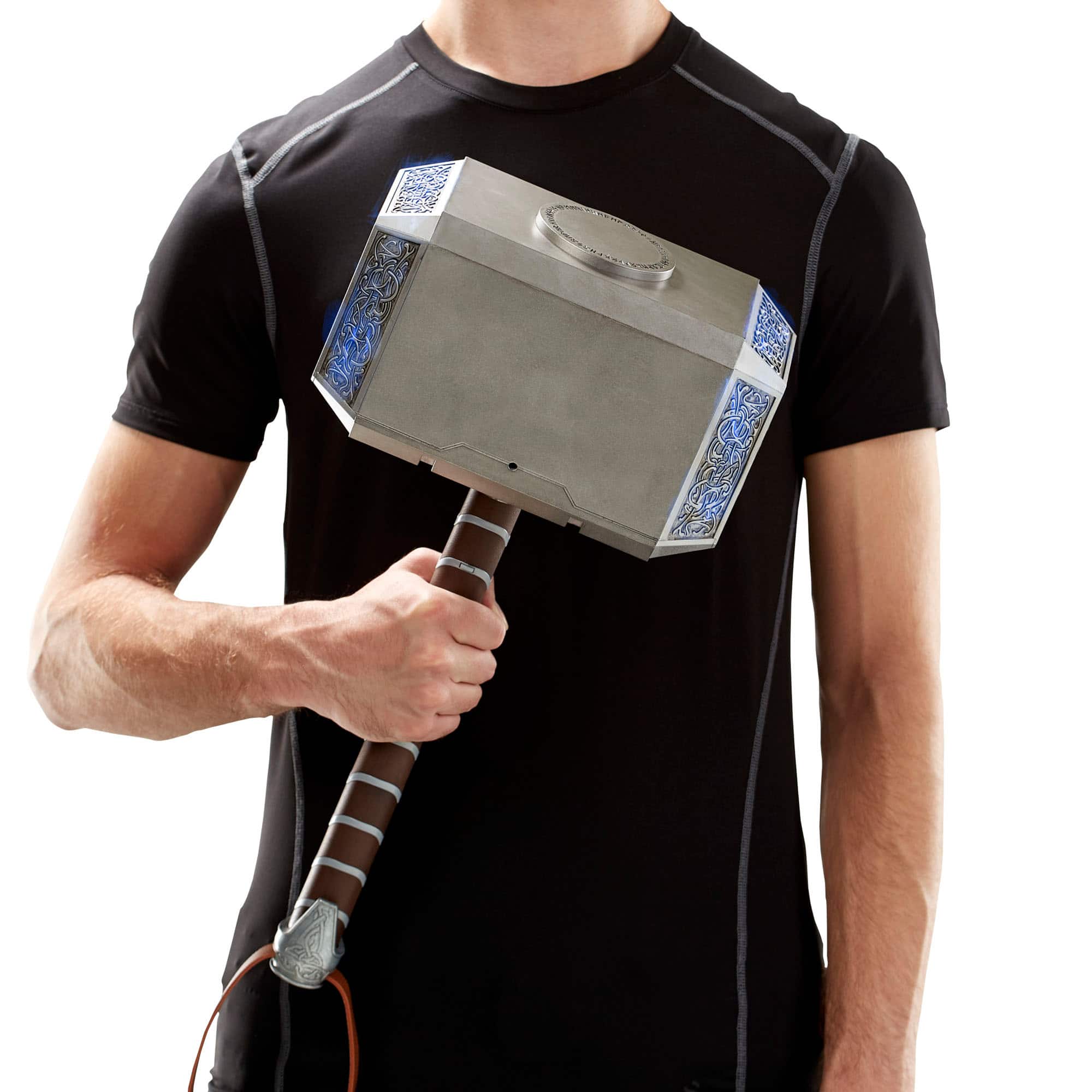 Alt View 14. Marvel - Legends Mjolnir Electronic Hammer - Multicolor.