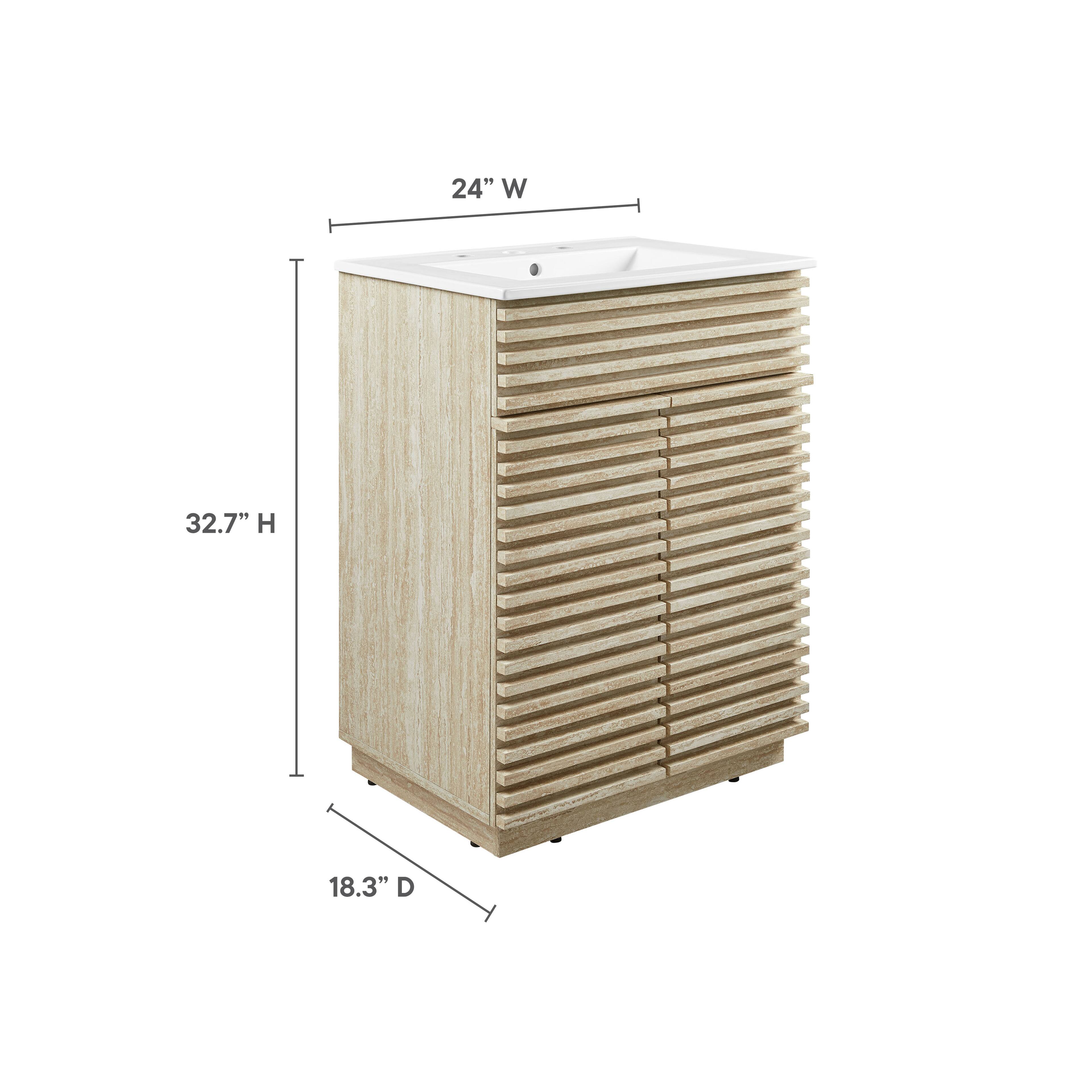 24" W x 32.7" H x 18.3" D