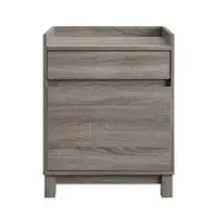 Linon Home Décor - Tennyson Wood Filing Cabinet - Gray - Front_Zoom