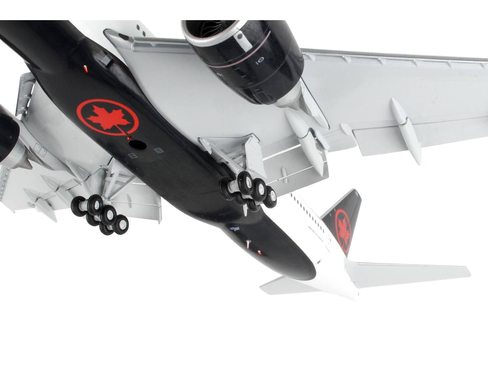 Back. GeminiJets - Boeing 777-200LR Air Canada Flaps Down White Black Tail Gemini 200 1/200 Airplane - White, Black.