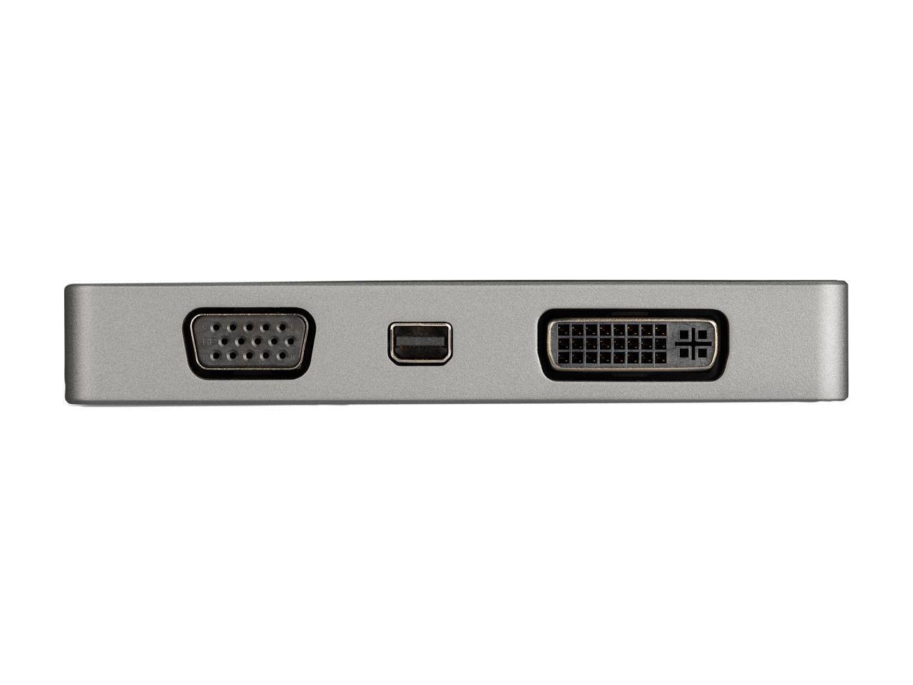 Alt View 4. StarTech.com - StarTech.com CDPVDHMDPDP USB C 4-in-1 Adapter - 95W PD - 4K60Hz - Aluminum - Space Gray.