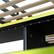 Alt View 5. Anysun - Full Size Wood Loft Bed with Desk, Multi-storage Shelves and RGB Light, Table with adjustable placement - Green.