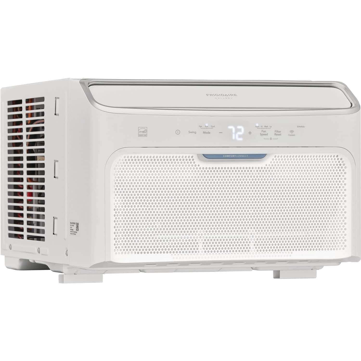 Front. Frigidaire - 10,000 BTU Inverter Quiet Temp Smart Room Air Conditioner - White.