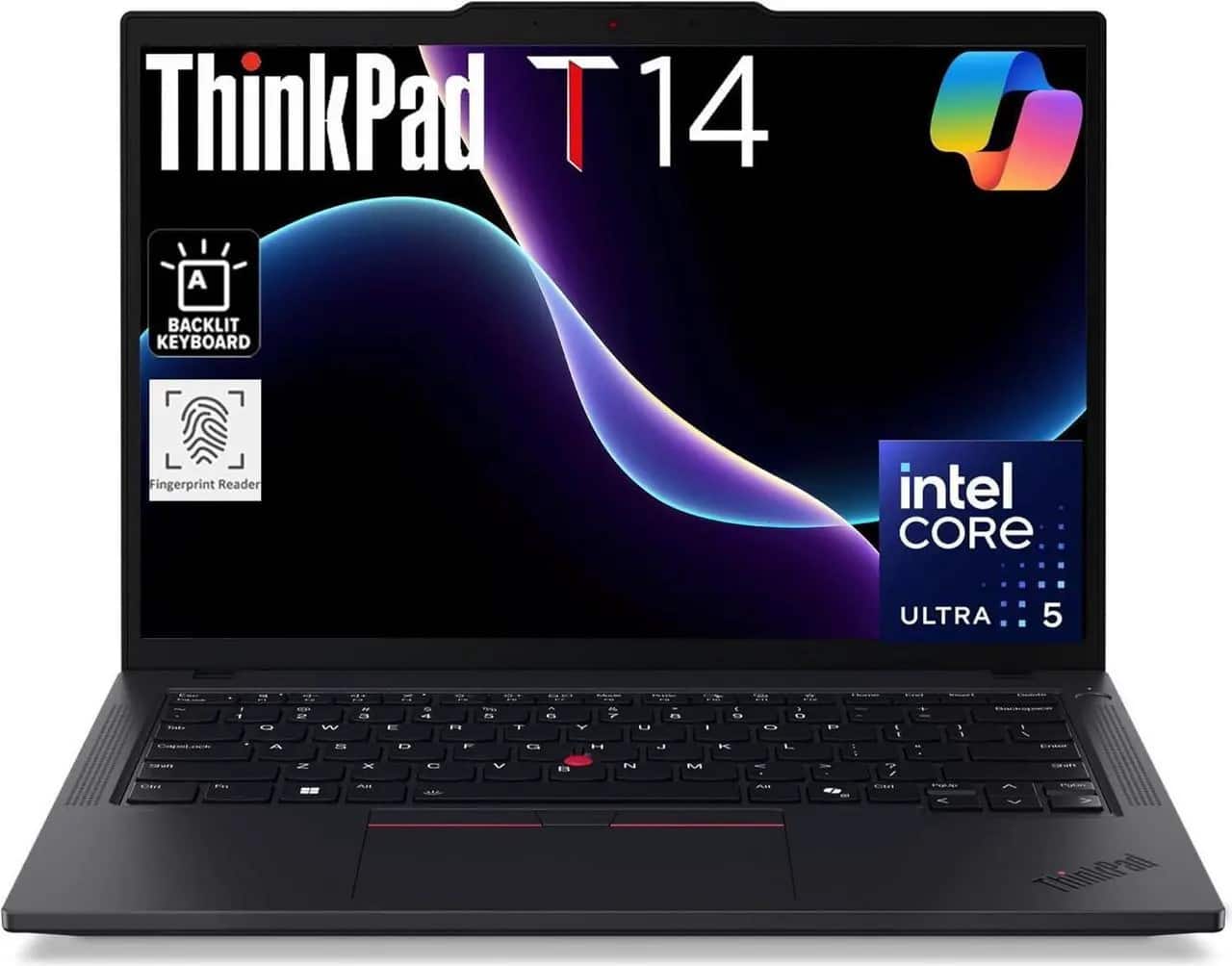 Lenovo - Upgraded - ThinkPad T14 Gen 5 14" FHD+ Business Laptop - Intel Core Ultra 5 125U - 16GB Memory - 512GB SSD - Windows 11 Pro - Black