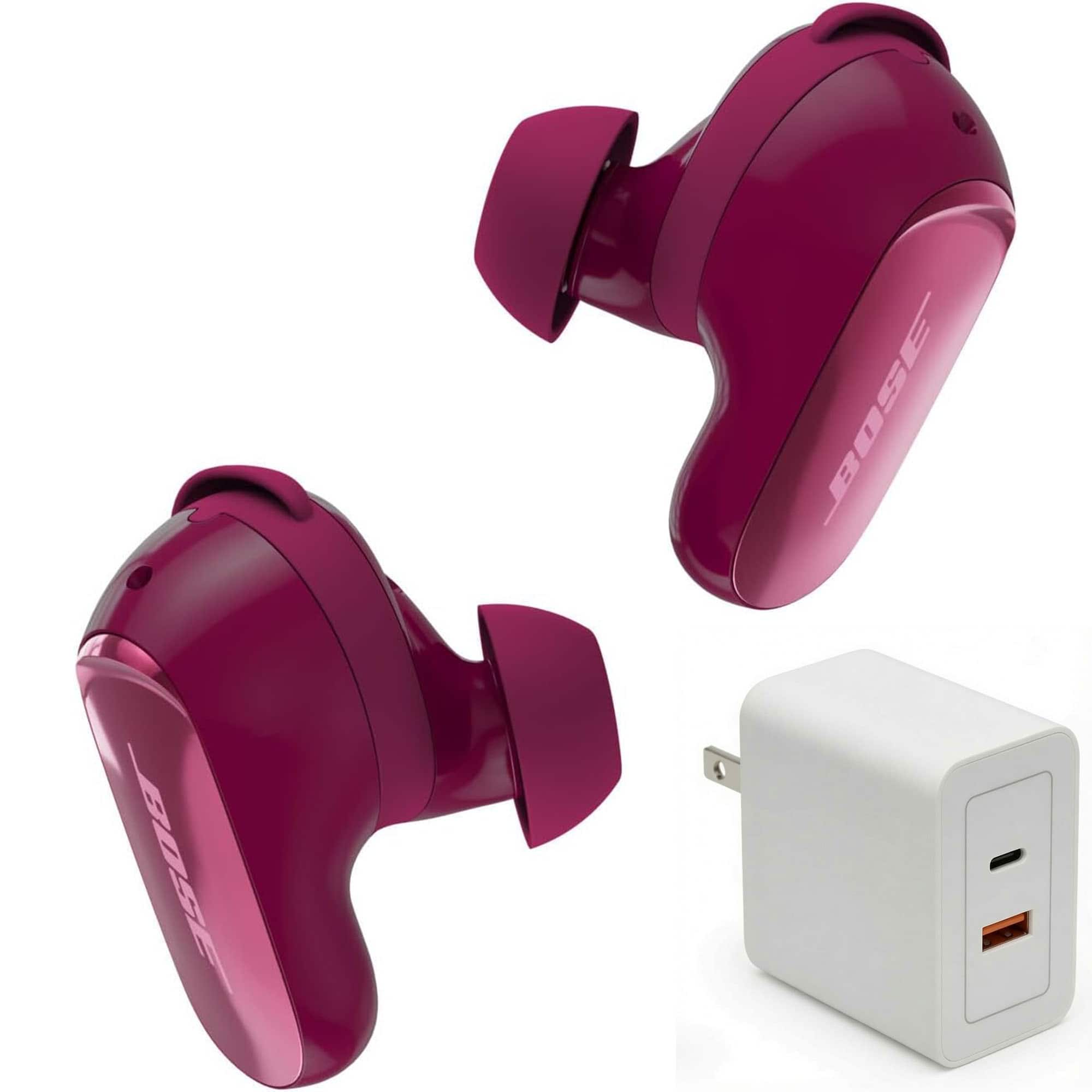 Bundle - Bose - QuietComfort Ultra Earbuds (2nd Gen) with Fast Charger - Noise Cancelling - Deep Plum price history on PriceWatchPro