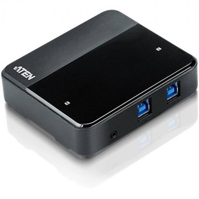 Front. Aten Technology - ATEN 2 x 4 USB 3.1 Gen1 Peripheral Sharing Switch - USB Type B - External - 4 USB Port(s) - 4 USB 3.1 Port(s) - PC, Mac - Unknown.