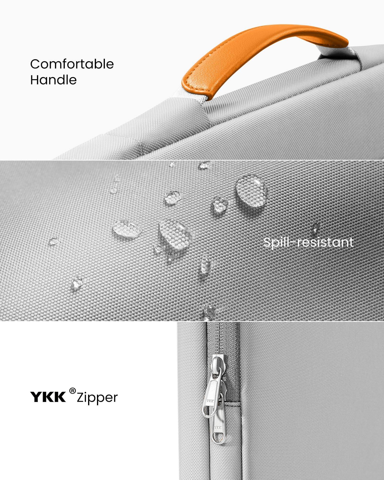 Comfortable Handle  
Spill-resistant  
YKK® Zipper